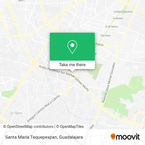 Santa Maria Tequepexpan map