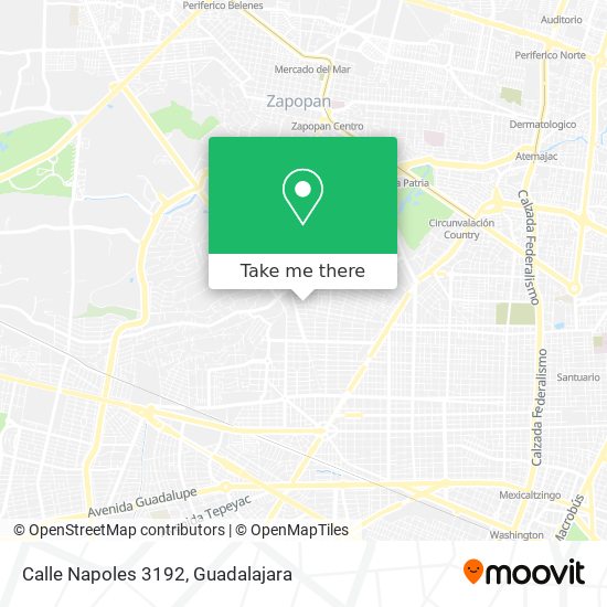 Mapa de Calle Napoles 3192