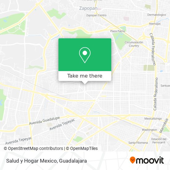 Salud y Hogar Mexico map