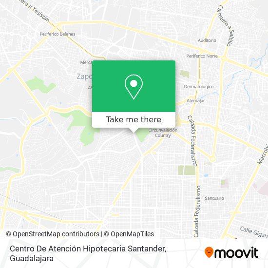 Mapa de Centro De Atención Hipotecaria Santander