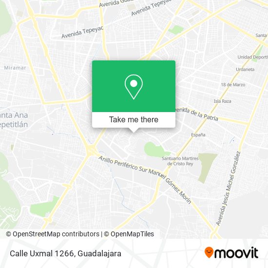 Calle Uxmal 1266 map