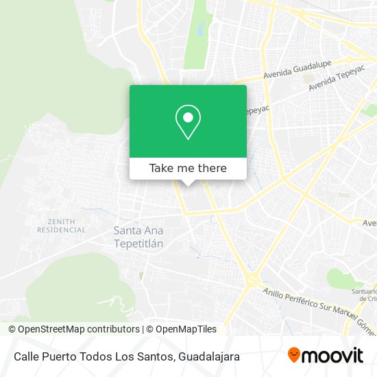 Calle Puerto Todos Los Santos map