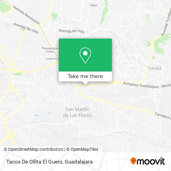 Tacos De Ollita El Guero map