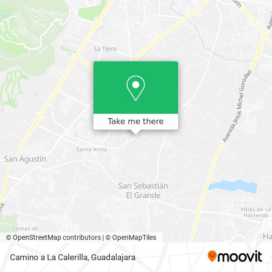 Camino a La Calerilla map