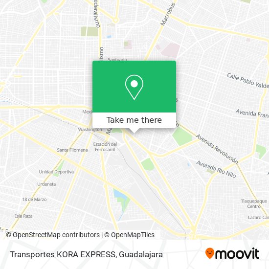 Transportes KORA EXPRESS map