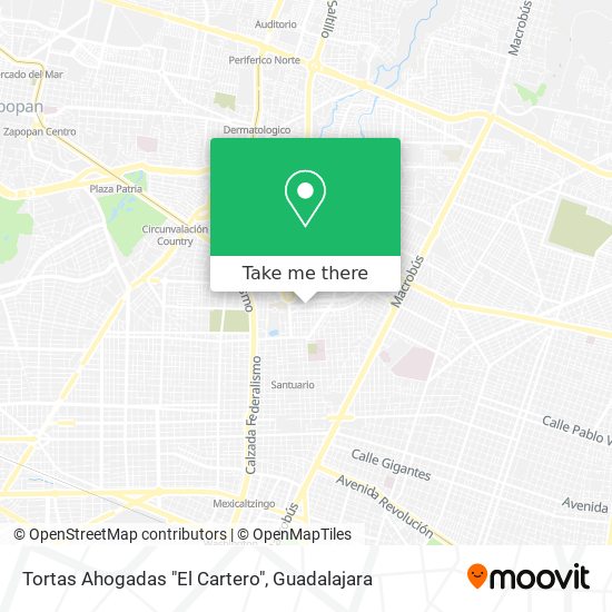 Tortas Ahogadas "El Cartero" map