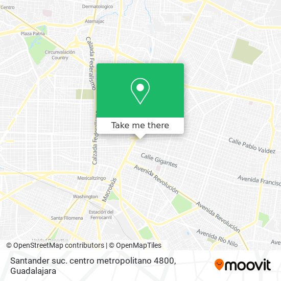 Santander suc. centro metropolitano 4800 map