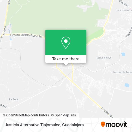 Justicia Alternativa Tlajomulco map