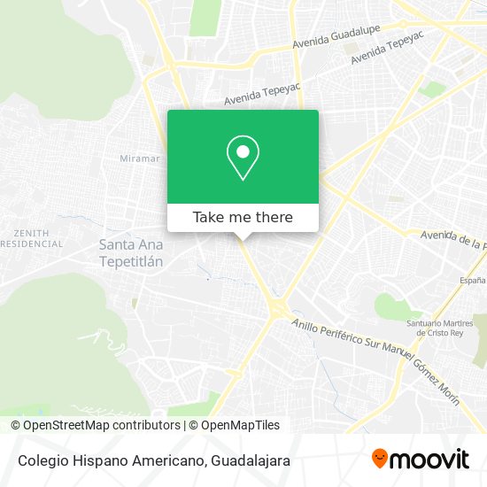 Colegio Hispano Americano map