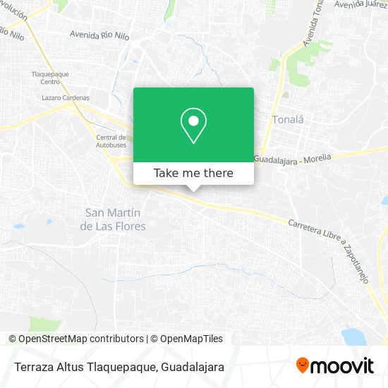 Terraza Altus Tlaquepaque map