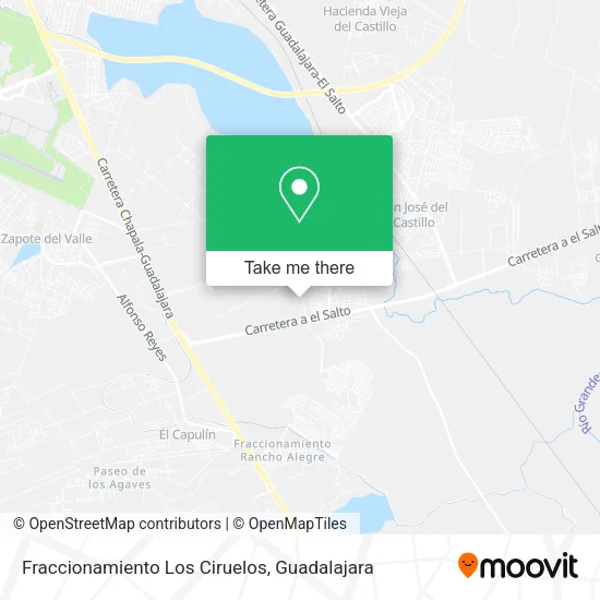 Fraccionamiento Los Ciruelos map