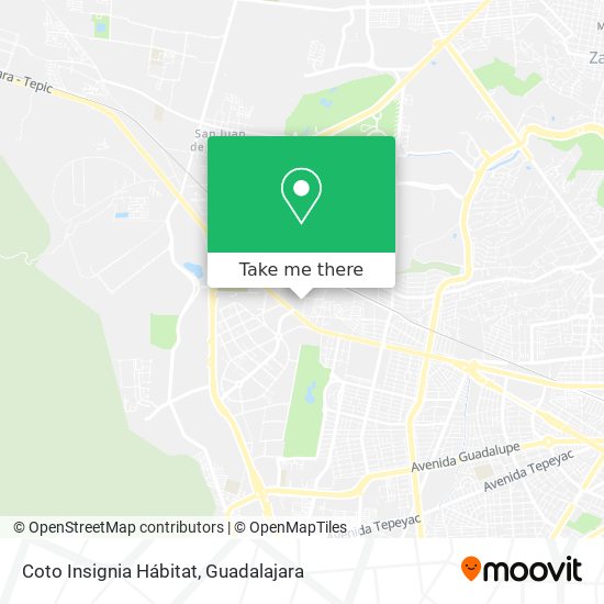 Coto Insignia Hábitat map