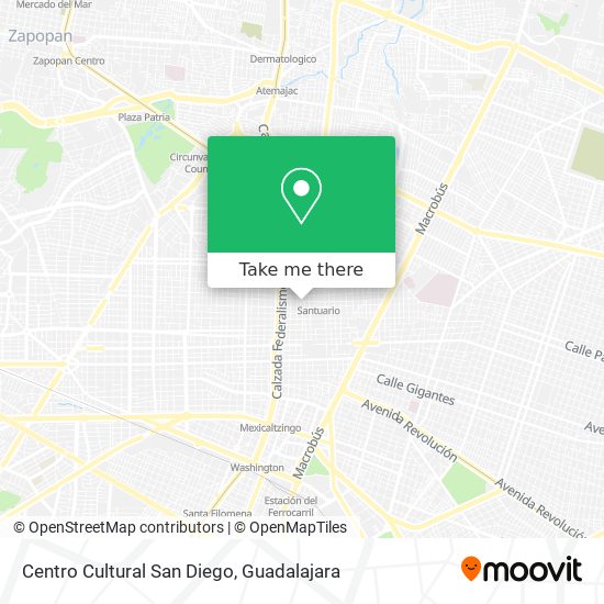 Mapa de Centro Cultural San Diego
