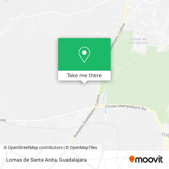 Lomas de Santa Anita map