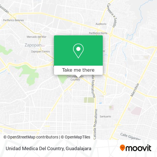 Unidad Medica Del Country map