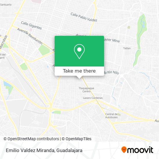 Emilio Valdez Miranda map