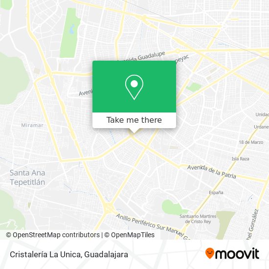 Cristalería La Unica map