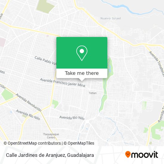 Mapa de Calle Jardines de Aranjuez