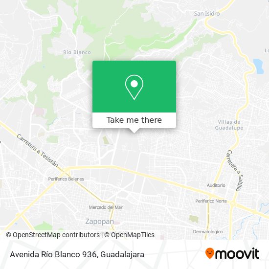 Mapa de Avenida Río Blanco 936