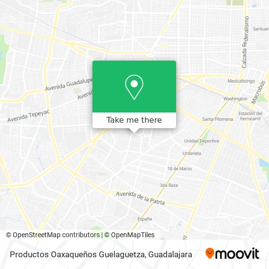 Productos Oaxaqueños Guelaguetza map
