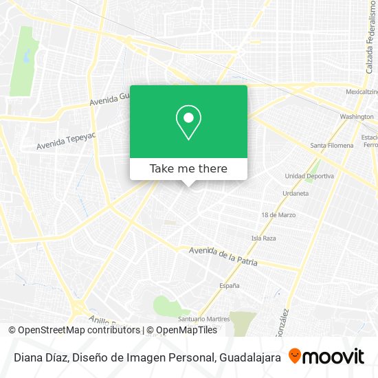 Mapa de Diana Díaz, Diseño de Imagen Personal
