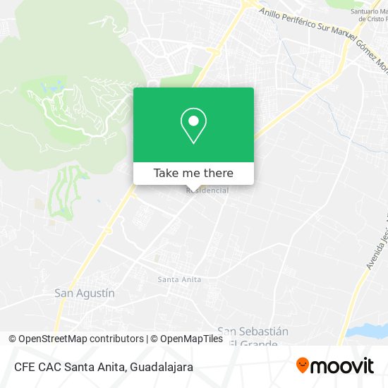 CFE CAC Santa Anita map