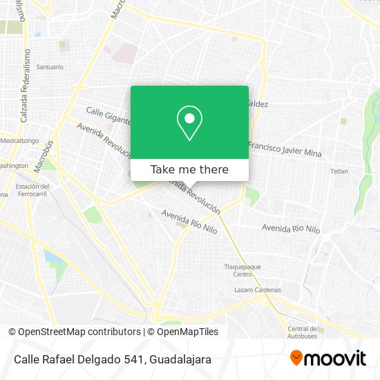 Calle Rafael Delgado 541 map