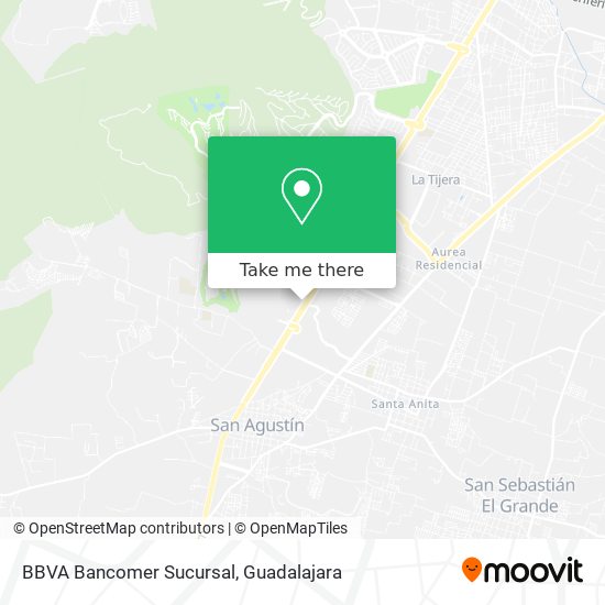 Mapa de BBVA Bancomer Sucursal