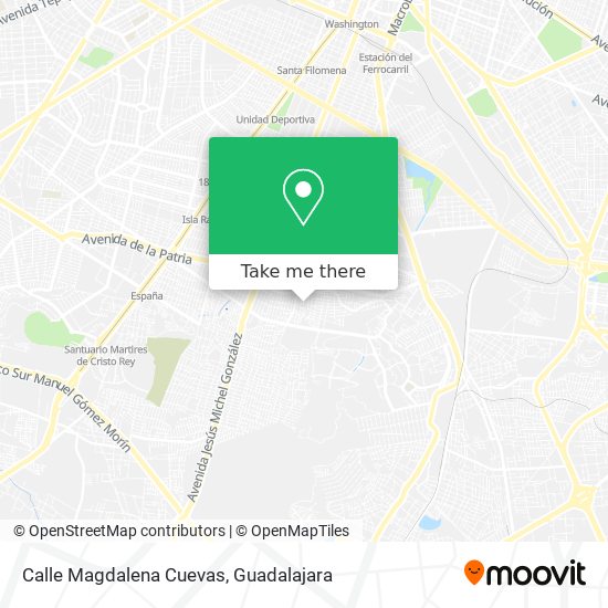 Mapa de Calle Magdalena Cuevas