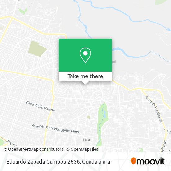 Eduardo Zepeda Campos 2536 map