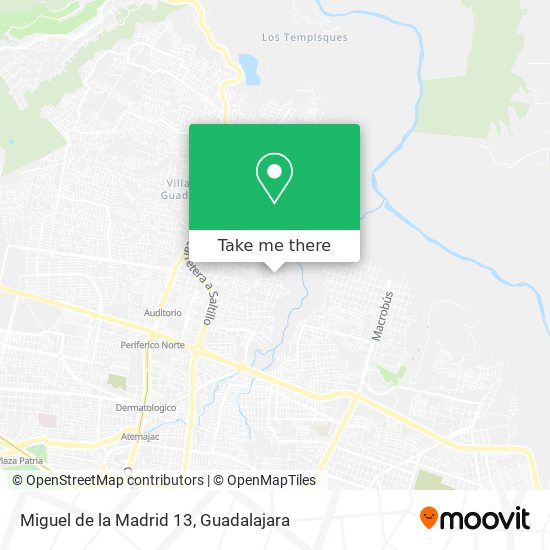 Miguel de la Madrid 13 map