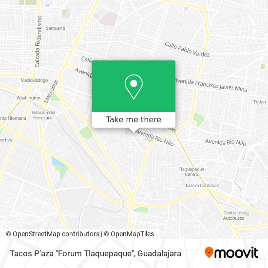 Mapa de Tacos P'aza "Forum Tlaquepaque"