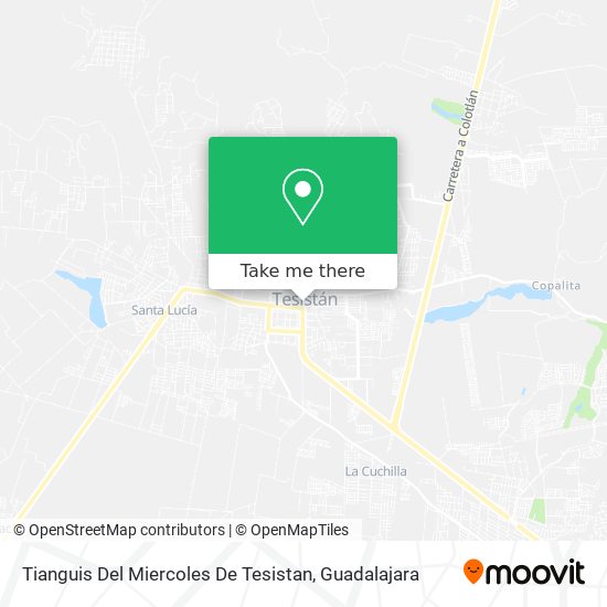 Tianguis Del Miercoles De Tesistan map
