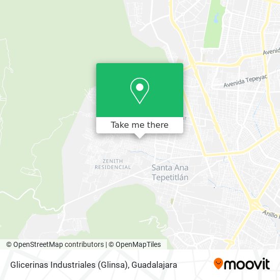 How to get to Glicerinas Industriales (Glinsa) in Zapopan by Bus?