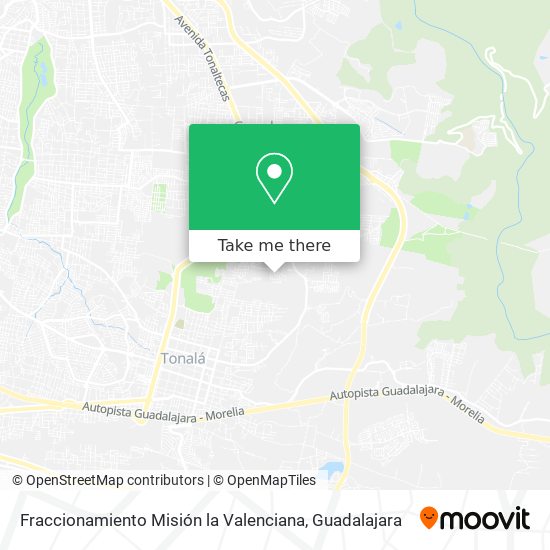 Fraccionamiento Misión la Valenciana map