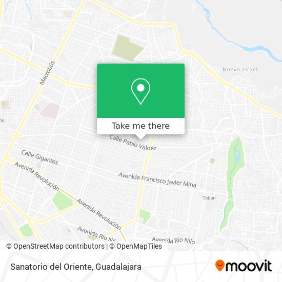 Sanatorio del Oriente map