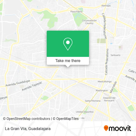 La Gran Vía map