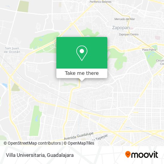 Villa Universitaria map