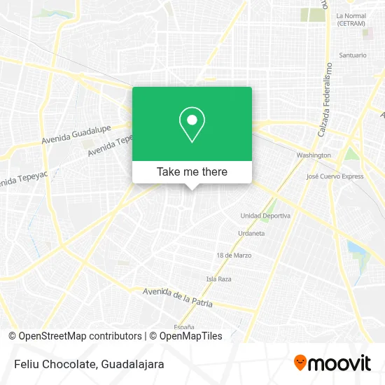 Feliu Chocolate map