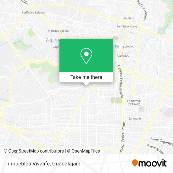 Inmuebles Vivalife map