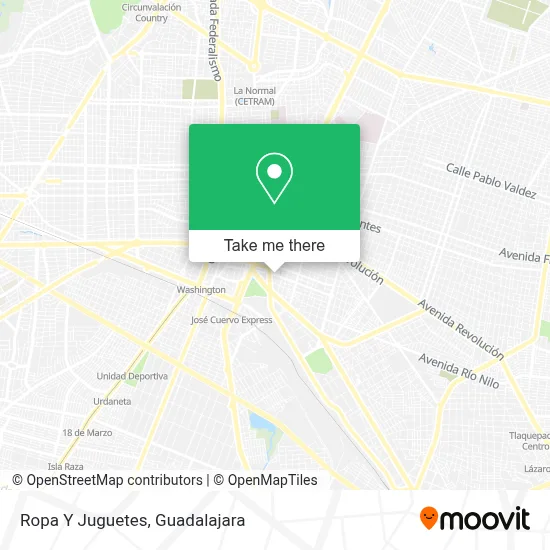 Ropa Y Juguetes map