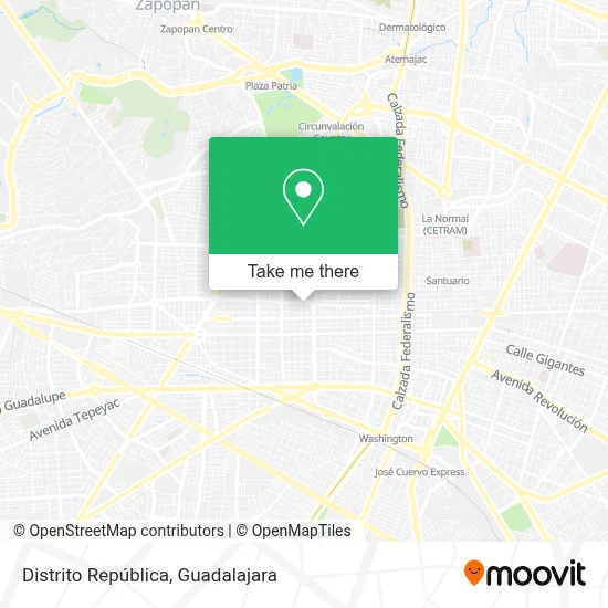 Distrito República map