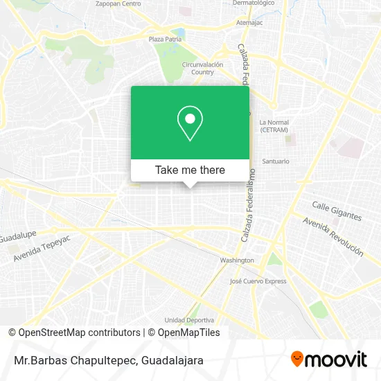 Mr.Barbas Chapultepec map
