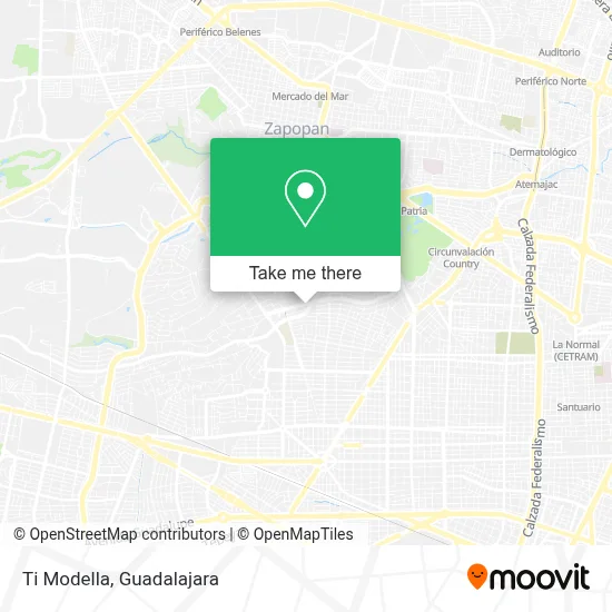 Ti Modella map