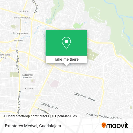 Extintores Medvel map