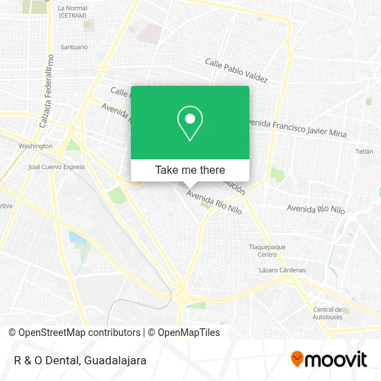 R & O Dental map