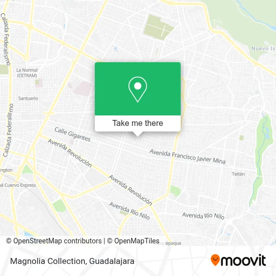 Magnolia Collection map