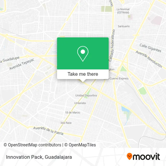 Innovation Pack map