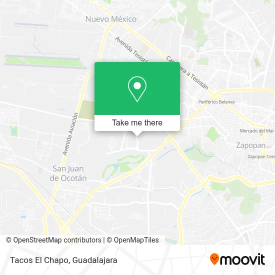 Tacos El Chapo map