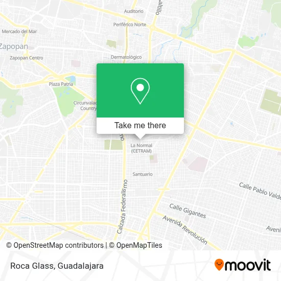 Roca Glass map